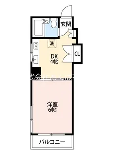 シハラマンションAビルド【5階】の間取り