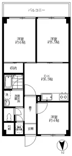 トーカンマンション大井町【8階】の間取り