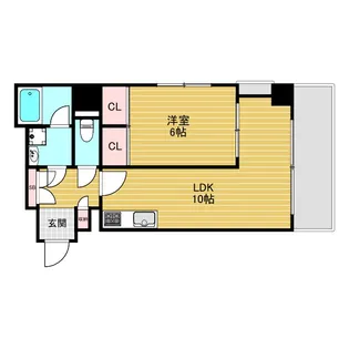 CITY SPIRE十三東【3階】の間取り