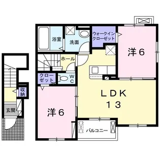 ブライト ヒル【2階】の間取り