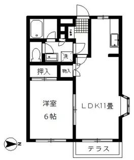ガーデンハウス【1階】の間取り