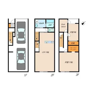 Garage・Haus【1階】の間取り