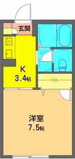 リヴェール壱番館【1階】の間取り