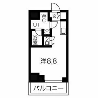 スパシエ アコルデ 横浜【8階】の間取り