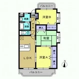 グリーンヒルズ【1階】の間取り