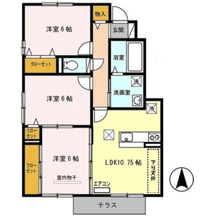 サン・ガーデン【1階】の間取り