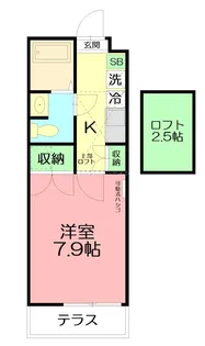 POPOLARE【1階】の間取り