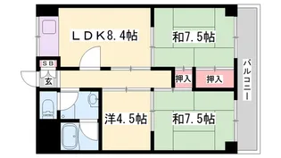 ラフェスタ加西【5階】の間取り