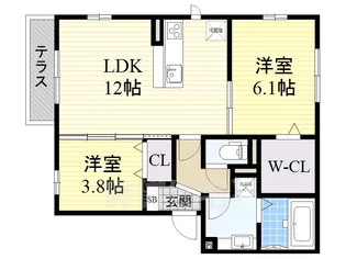 Premil【1階】の間取り