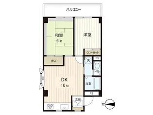 コーポ岩新【3階】の間取り
