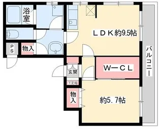 クレイン南台【2階】の間取り