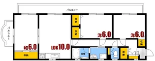 エミューKOUNO【3階】の間取り