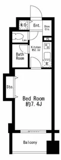 プライムアーバン日本橋茅場町【7階】の間取り