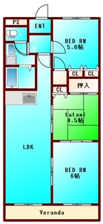 第16柴田マンション【2階】の間取り