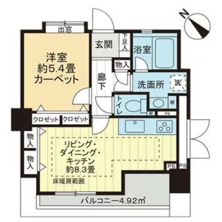 ライオンズステーションプラザ板橋・滝野川【10階】の間取り
