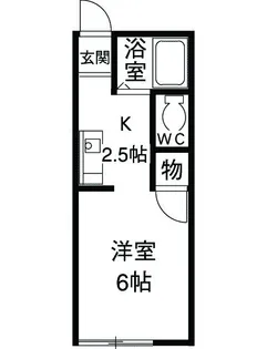 アメニティハイツ92【1階】の間取り