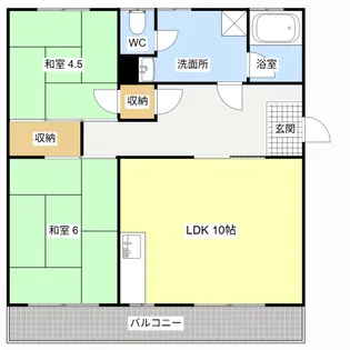 川原マンション【3階】の間取り