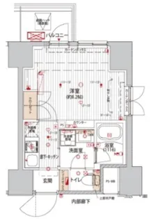 プレシャスハーモニー八王子【8階】の間取り