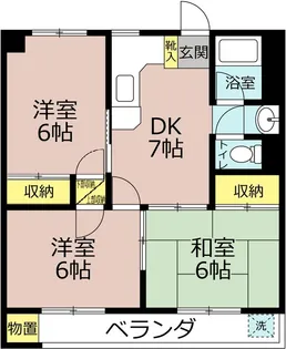 メゾニティー鷺山A棟【2階】の間取り