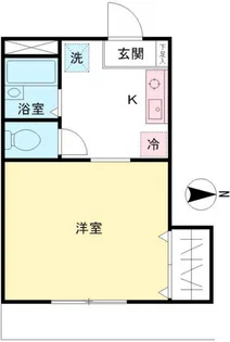 メゾンド・アジュール【1階】の間取り