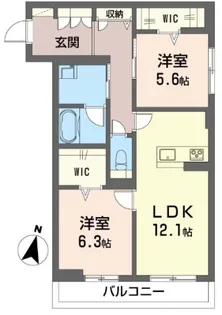 バエル【3階】の間取り