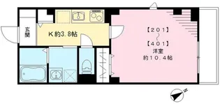 ムサシヤレジデンス【3階】の間取り