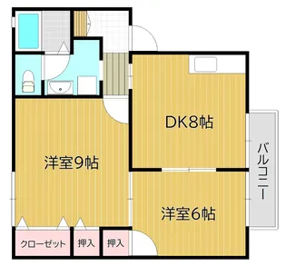 クレアトゥール陵南【1階】の間取り