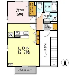 リシェス・オカザキV【2階】の間取り
