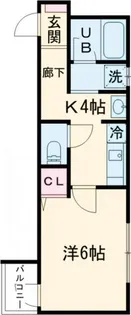 グランシャレー堀切菖蒲園II【2階】の間取り