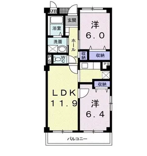 エンゼルヒルズ【1階】の間取り
