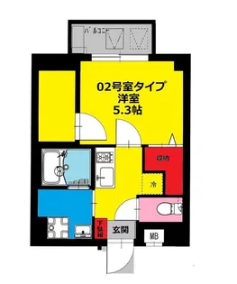 b’CASA forza南砂【2階】の間取り