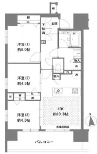 プライマル八王子横山町【3階】の間取り