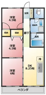 高野マンション【5階】の間取り