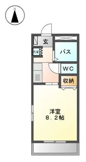 リトル黒川【2階】の間取り