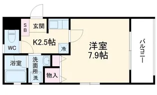 レジデンス花水木【3階】の間取り
