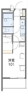 レオパレスゆうなぎ【2階】の間取り
