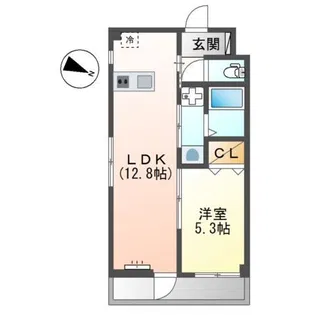 フレンテ鵜の木【3階】の間取り