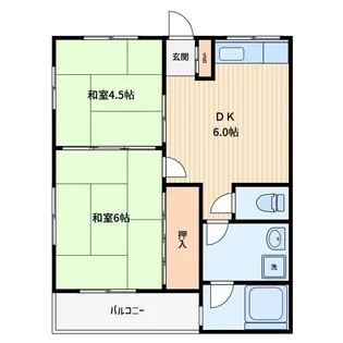第3大竹ハイツ【2階】の間取り