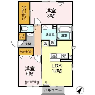 シャレットコダ【2階】の間取り
