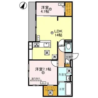 クラシスト東御旅【1階】の間取り