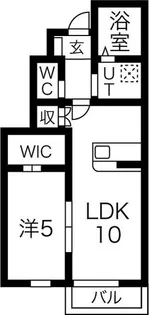 Bell tree B棟【1階】の間取り