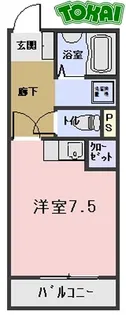ロータリービルド松阪【5階】の間取り