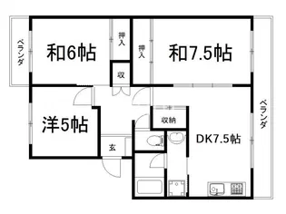 ブライトコート宇治【1階】の間取り
