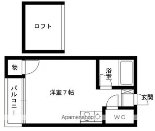 マキシム名島【1階】の間取り