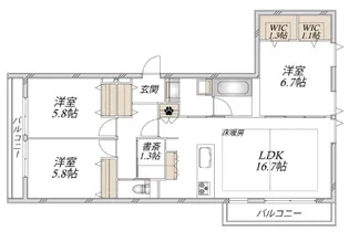 La recolte Komazawa【2階】の間取り