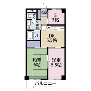 ラーバン・ライブ・レジデンス【3階】の間取り