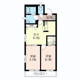 ハウス ルミエール【1階】の間取り