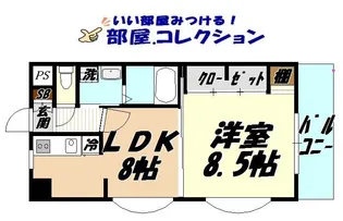 浅野ベイタワー【11階】の間取り