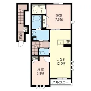 シャローム二番館【2階】の間取り