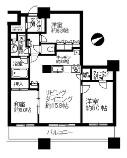 ザ・タワーズ・ウエスト【41階】の間取り